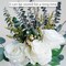 Artificial Dried Flower Arrangement with Vase – Fake Flowers in a Vase, Including Dried Lavender, Eucalyptus, and Faux Roses for Home Décor, Dining Table Centerpieces, and Kitchen Table Decorations